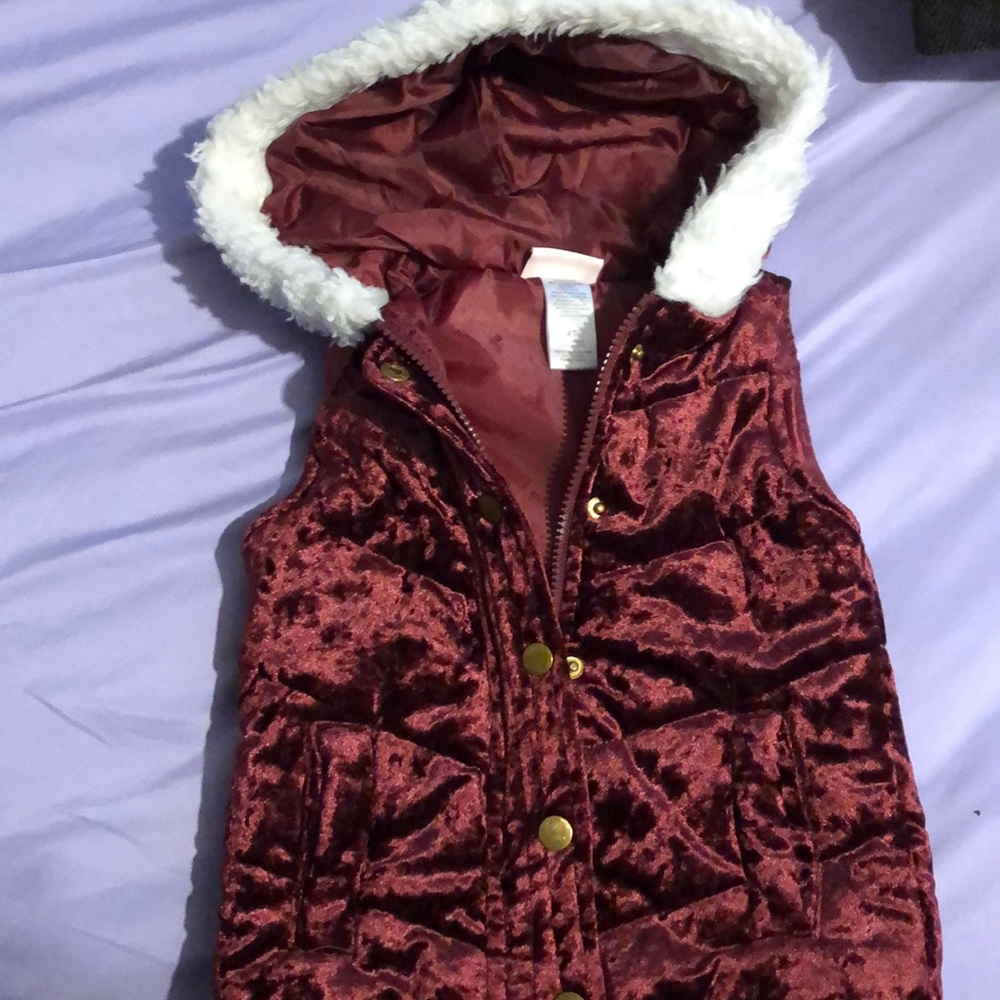 Toddler girls puffy vest